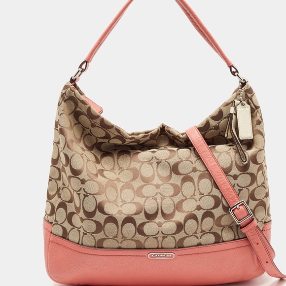 Coach Red and Tan Shoulder Bag - Picture 3 of 6